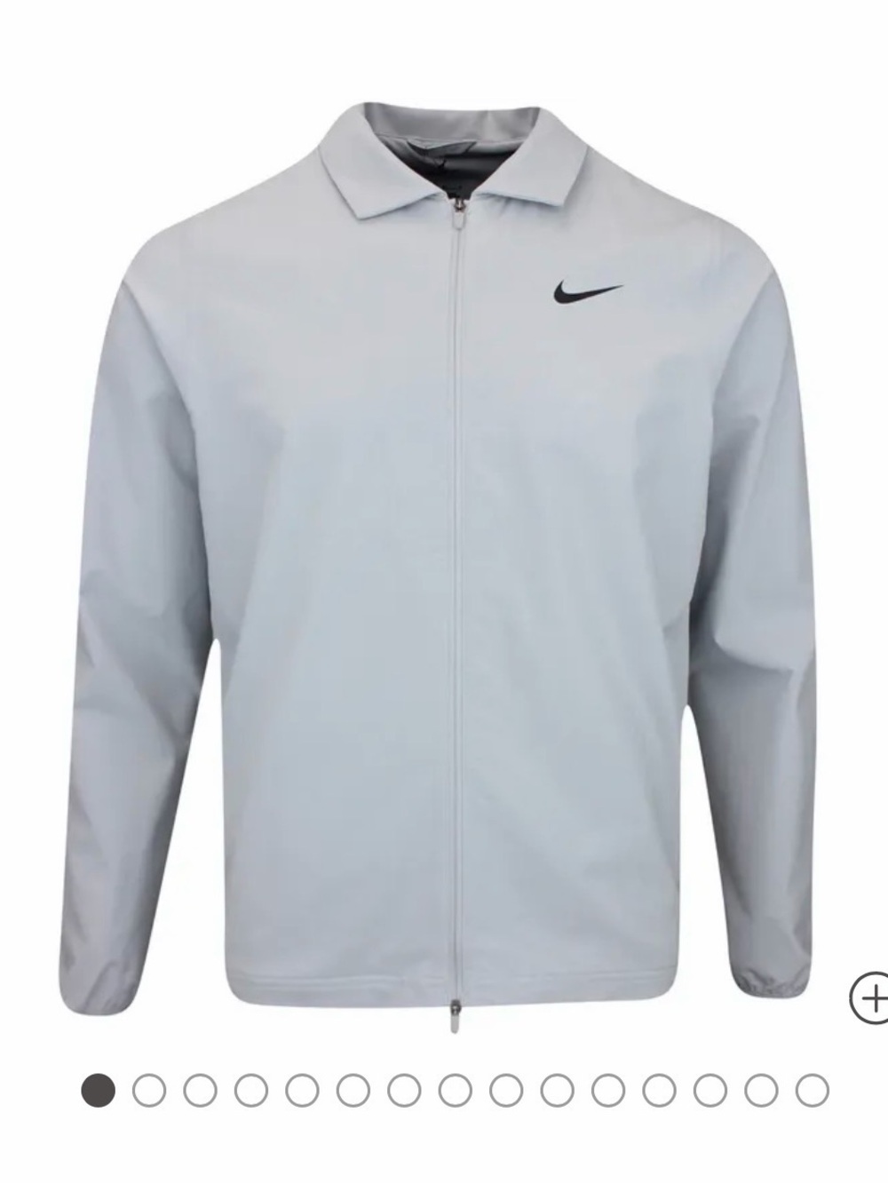 Nike Light Gray Full-Zip Jacket